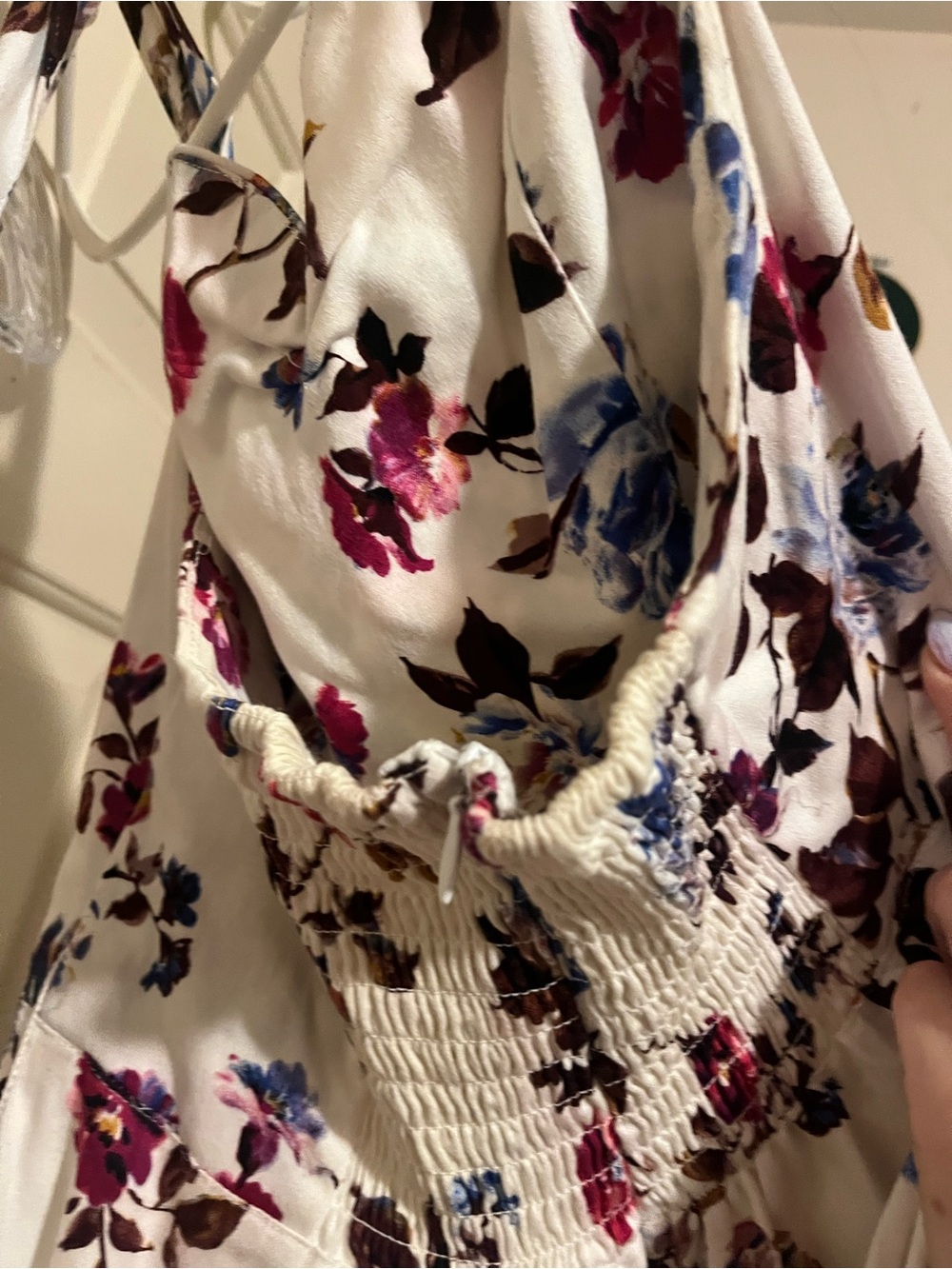 Halter Top Cottage Core Floral Dress - Picture 5 of 7